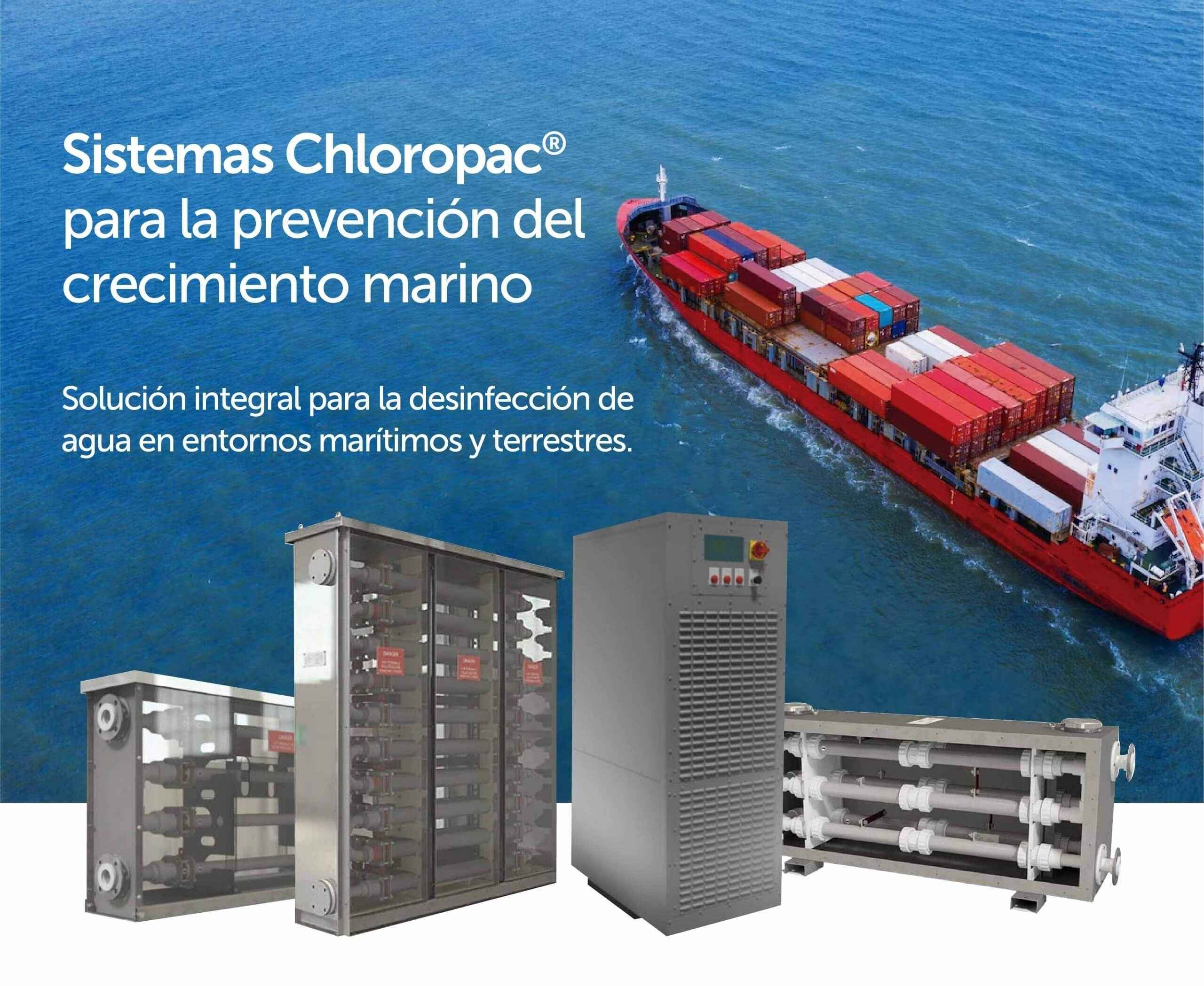 Sistema Chloropac de Xylem distribuido por CLARVI para tratamiento de agua.