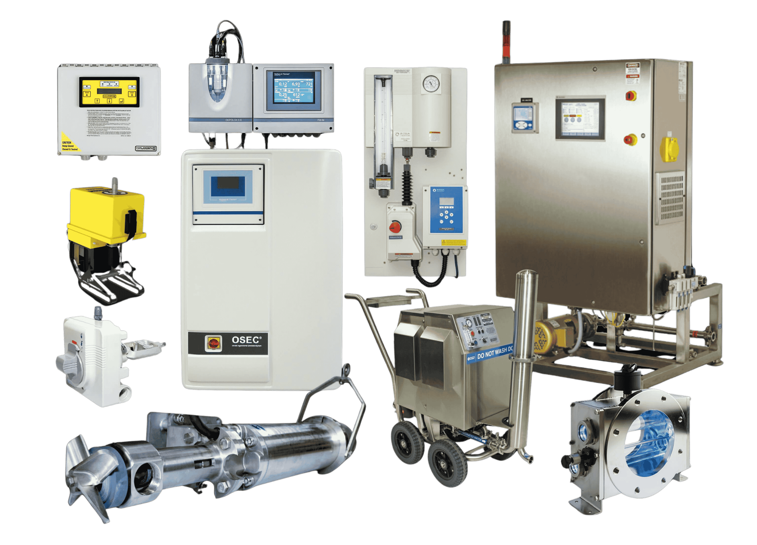 Equipos industriales CLARVI para sistemas de tratamiento de agua.